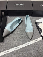 CC 26s Ballet Flat Grey Blue Leather 681970
