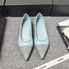 CC 26s Ballet Flat Grey Blue Leather 681970