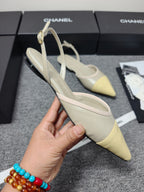CC 26s Slingback Pointed Khahi Yellow Leather 681973