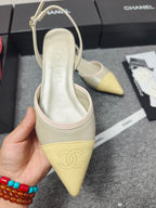 CC 26s Slingback Pointed Khahi Yellow Leather 681973