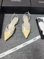 CC 26s Slingback Pointed Khahi Yellow Leather 681973