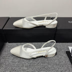 CC 26s Slingback 20 White Mesh Fabric Sheepskin 682002