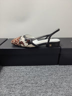 CC SS 2026 Slingbacks Flat White Black Brown Calfskin Lambskin