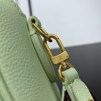 SPEEDY 18 IN PASTEL GREEN CALFSKIN GOLD HARDWARE