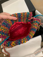 CC 22 Hobo 23cm Multicolor Macrame Calfskin Gold Hardware