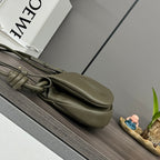 Loew Paseo Shoulder Bag 25cm Dark Olive Cowhide