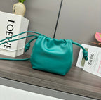Loewe Flamenco Purse 23 Turquoise Blue Lambskin Ghw