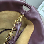 Loewe Flamenco Purse Bucket 32 Dark Burgundy Lambskin Ghw