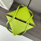 LOE 31 FUZZLE FOLD IN GREEN CHARTREUSE CALFSKIN