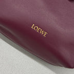 Loewe Flamenco Purse 23 Burgundy Lambskin Ghw