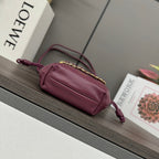 Loewe Flamenco Purse 23 Burgundy Lambskin Ghw