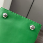 Loewe Small Pebble Hobo Green Smooth Calfskin