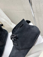 Loewe One-Piece Snow Boots Black Suede 435631