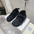 Loewe One-Piece Snow Boots Black Suede 435631