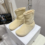 Loewe Lago Boots Butter Milk Suede 435624