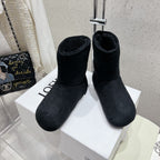 Loewe Lago Boots Black Suede 435627