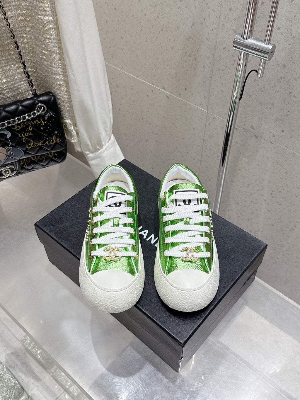 CC Sneaker Green cowhide  204657