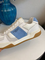 VT 25S Casual Sneakers White Blue Cowhide Suede 563097