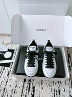 CC Sneaker In White Canvas Fabric 144501