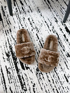 CC 25s Slippers 50mm Brown Wool 433604