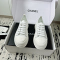 CC Platform Sneakers White Rubber Cotton 696672
