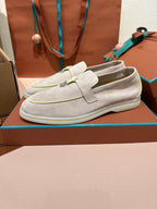 lp summer charm walk loafer royal beige yellow suede