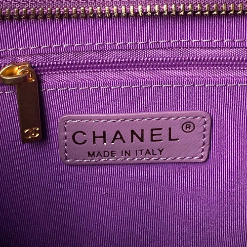 24a hobo bag 38cm violet calfskin gold hardware
