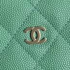 CC 25C Hobo Bag 21.5cm Top Handle Dark Green Grained Calfskin