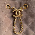 CC 25C Hobo Bag 40cm Rosy Brown Suede