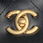 Chanel 2025 Maxi Hobo Bag 47cm Black Soft Calfskin 322113