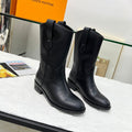 LV Rider Boot Black Cowhide