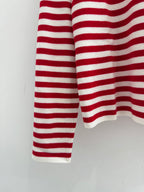 Prada 2025 Striped Knit Sweater Blue and Red Wool