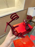RC Sandals Red 0rigin@l Velvet Sheepskin 341989