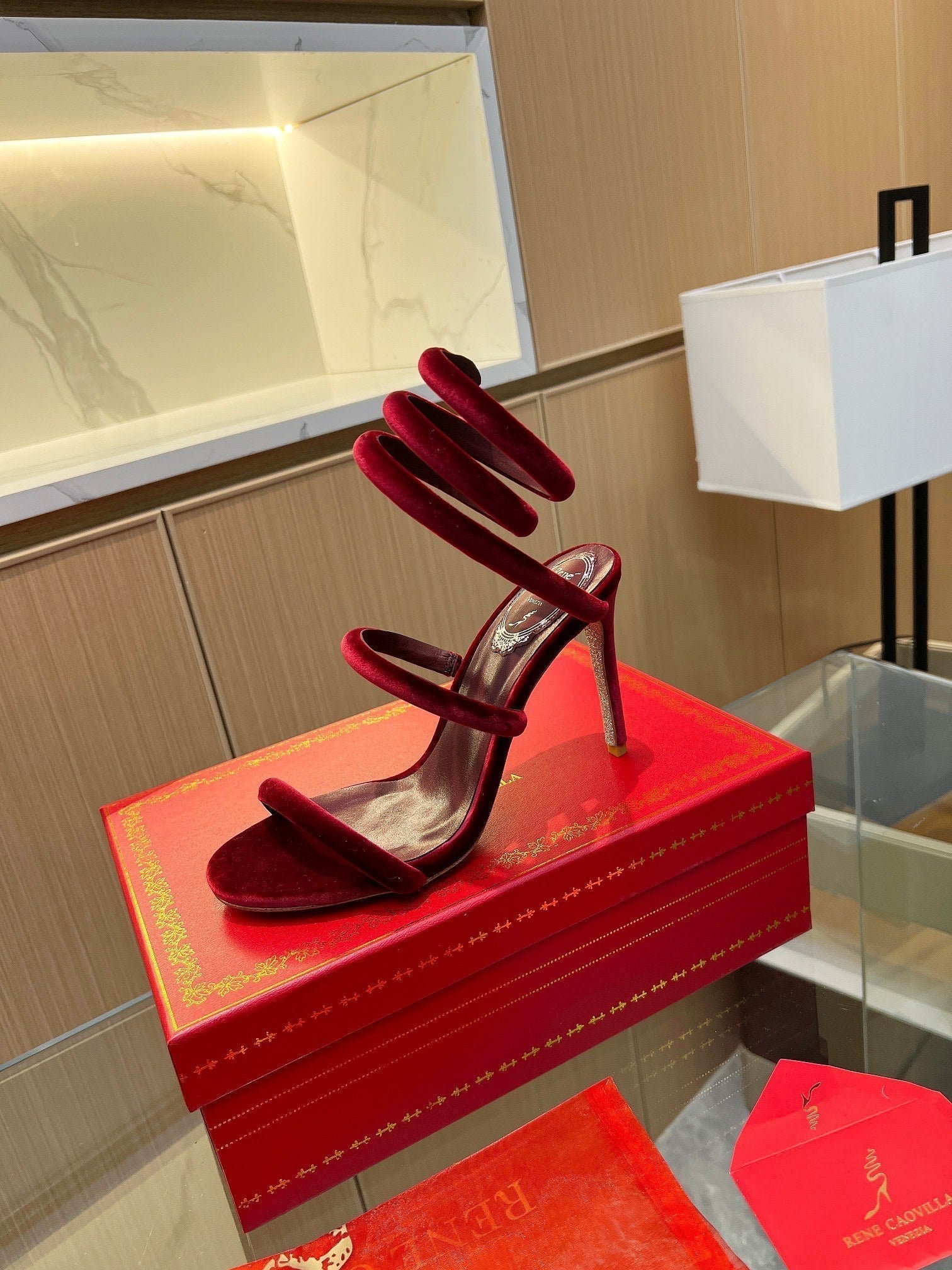RC Sandals Red 0rigin@l Velvet Sheepskin 341989