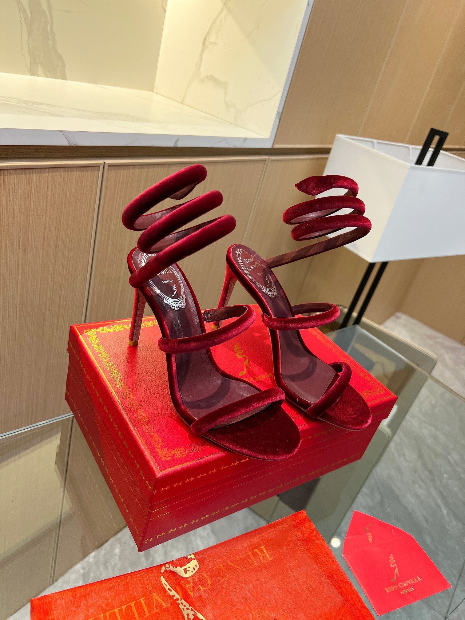 RC Sandals Red 0rigin@l Velvet Sheepskin 341989