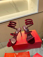 RC Sandals Red 0rigin@l Velvet Sheepskin 341989