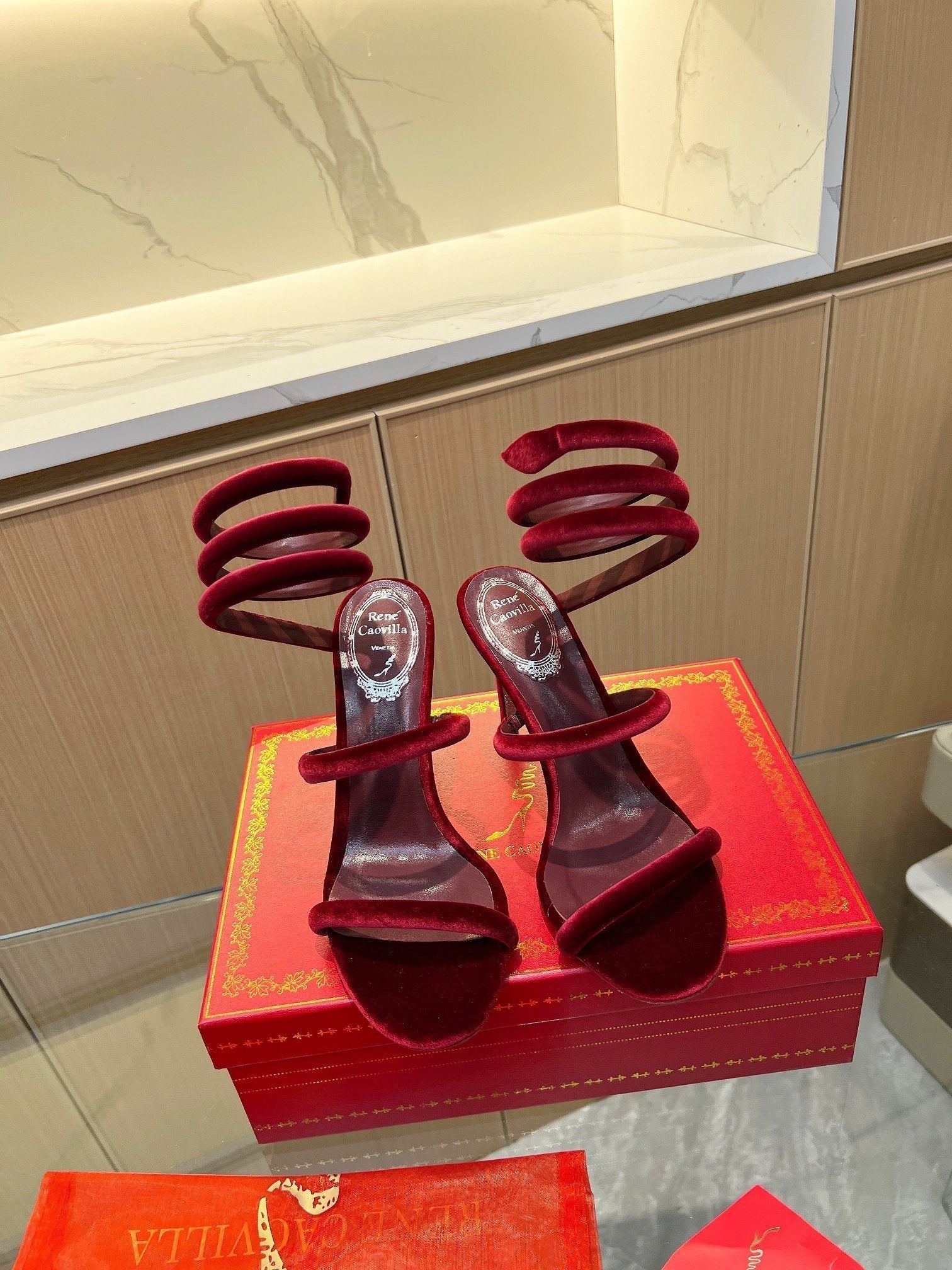 RC Sandals Red 0rigin@l Velvet Sheepskin 341989