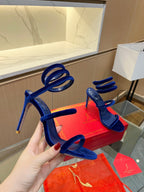 RC Sandals Navy Blue 0rigin@l Velvet Sheepskin 341990