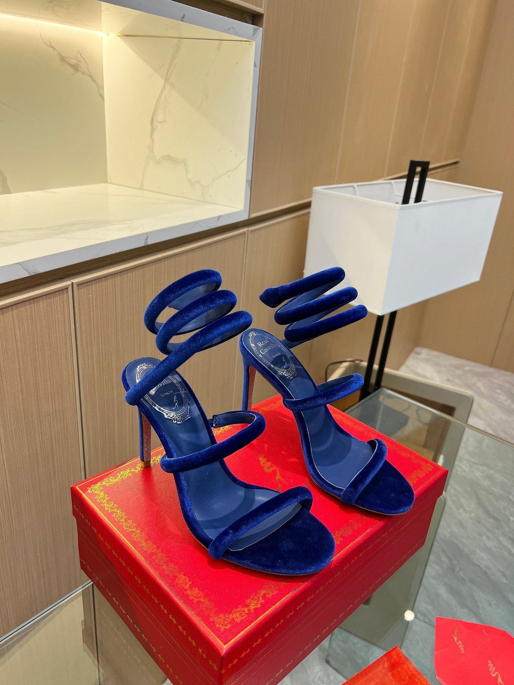 RC Sandals Navy Blue 0rigin@l Velvet Sheepskin 341990