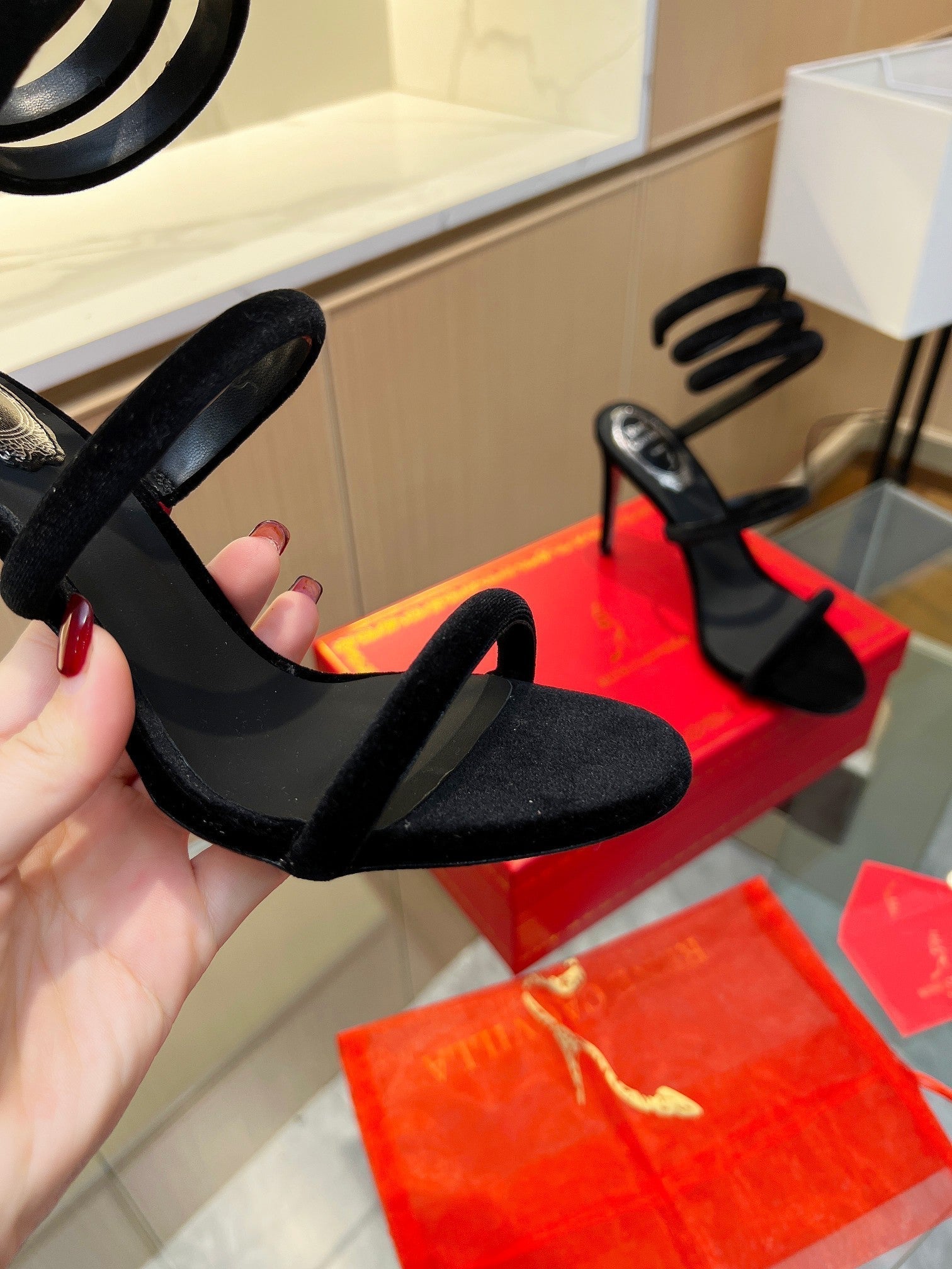 RC Sandals Black 0rigin@l Velvet Sheepskin 341992