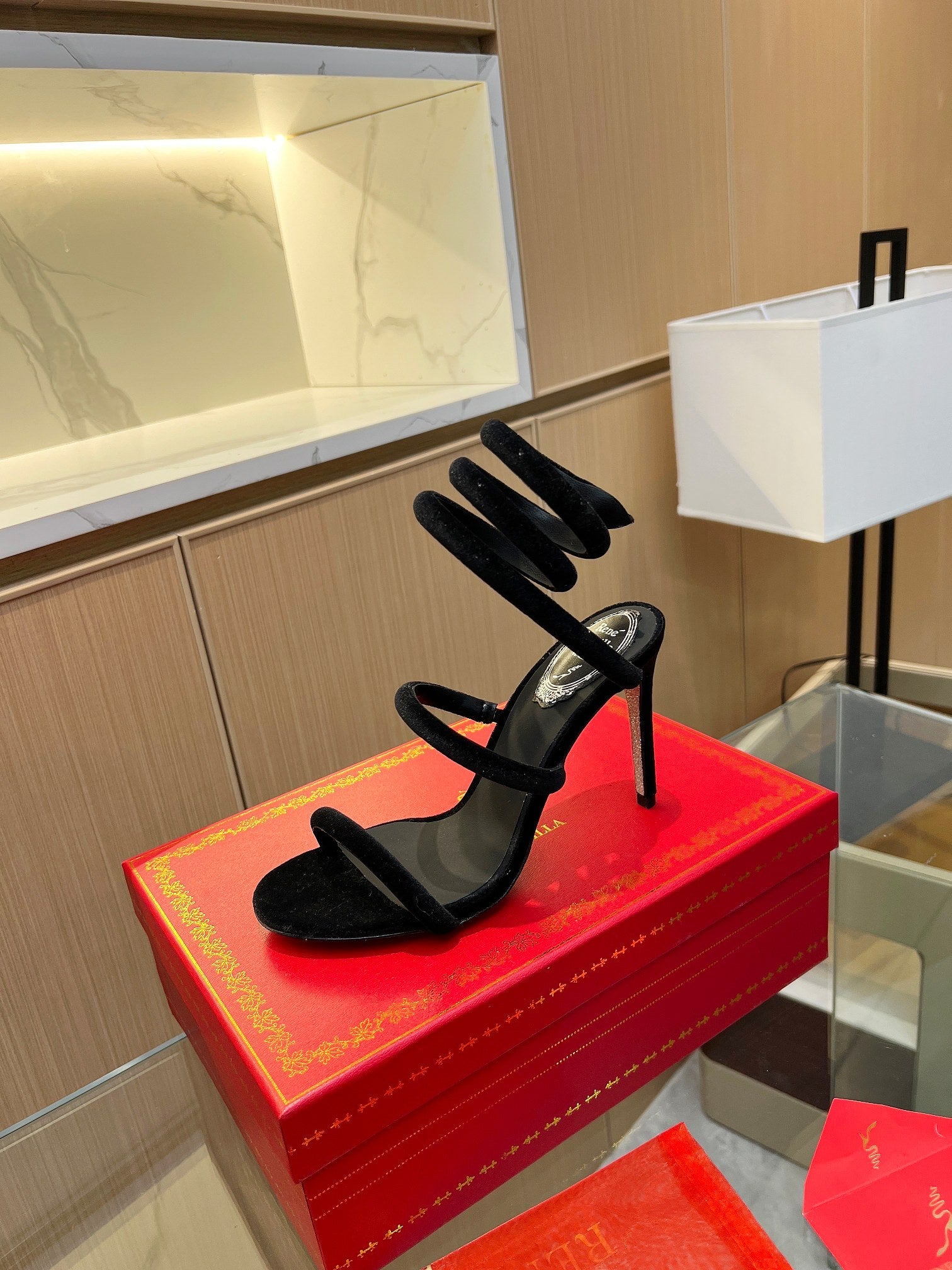 RC Sandals Black 0rigin@l Velvet Sheepskin 341992