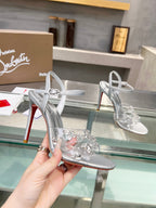 CL Degrasandal 100 Embellished PVC and Metallic Leather 251030