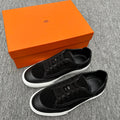 HM Men's Get Sneaker Black Suede Calfskin 336083