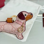 Gucci Dog-shaped Light Pink Bag Charm