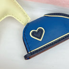 HM Rodeo Robeo Heart PM Charm Light Yellow mix Blue Lambskin