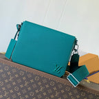 LV Takeoff Messenger 28cm EverGreen Cowhide