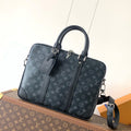 LV M46457 Porte-Documents Voyage NM Black Monogram Eclipse Canvas