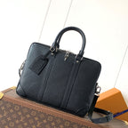 LV M30925 Porte-Documents Voyage NM Black Grain Leather