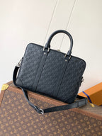 LV N40444 Porte-Documents Voyage NM Black Damier Infini Leather