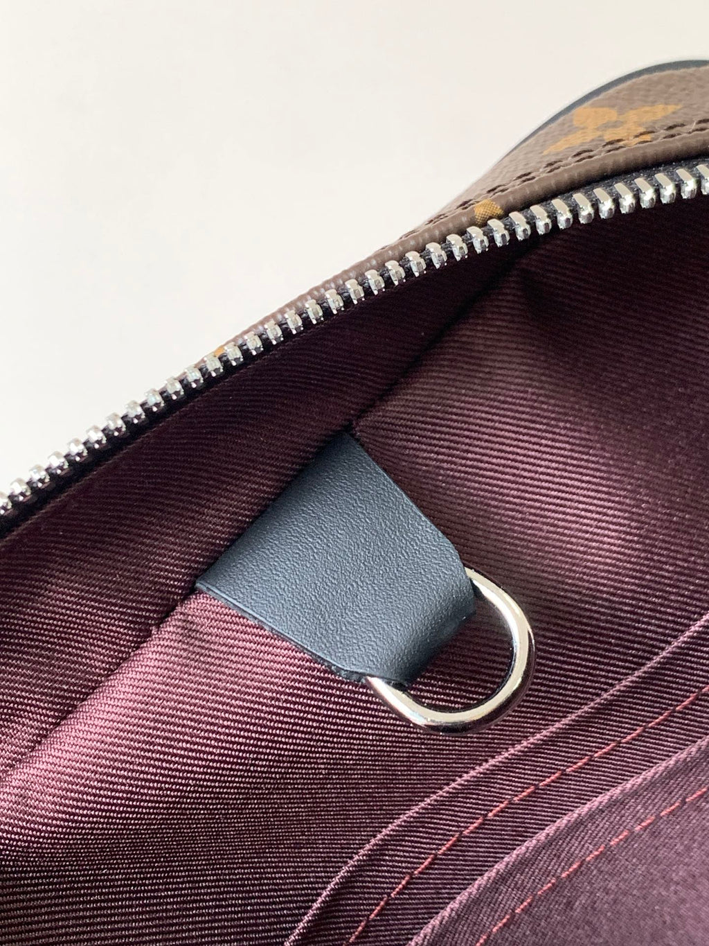 LV Porte-Documents Voyage Brown Black Macassar Canvas